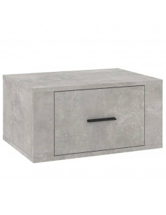 Comodino a Muro Grigio Cemento 50x36x25 cm 2