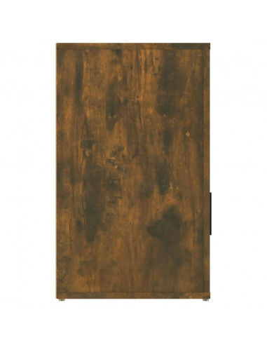Comodino Rovere Fumo 50x36x60 cm Legno Multistrato