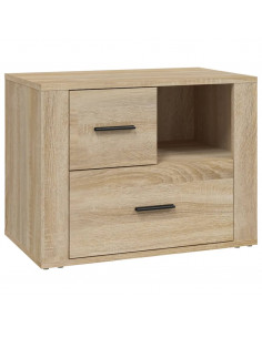 Comodino Rovere Sonoma 60x36x45 cm in Legno Multistrato 2