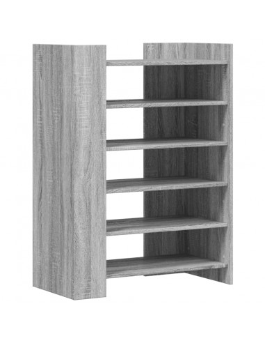Scarpiera Grigio Sonoma 74,5x37,5x100 cm in Legno Multistrato