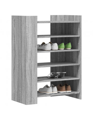 Scarpiera Grigio Sonoma 74,5x37,5x100 cm in Legno Multistrato