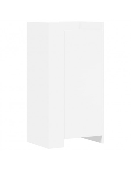 Scarpiera Bianca 52x37,5x100 cm in Legno Multistrato