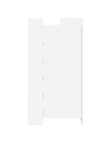 Scarpiera Bianca 52x37,5x100 cm in Legno Multistrato