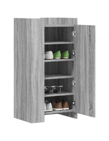 Scarpiera Grigio Sonoma 52x37,5x100 cm in Legno Multistrato