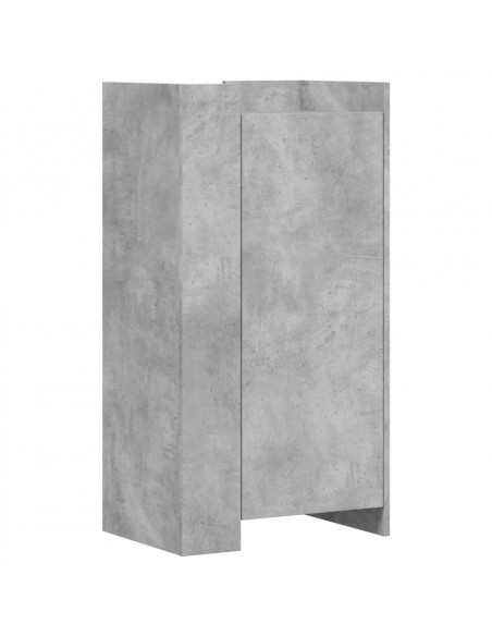 Scarpiera Grigio Cemento 52x37,5x100 cm in Legno Multistrato