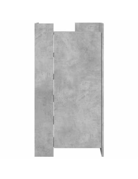 Scarpiera Grigio Cemento 52x37,5x100 cm in Legno Multistrato