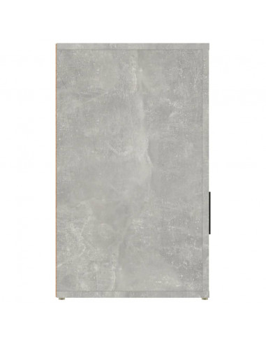 Comodino Grigio Cemento 50x36x60 cm in Legno Multistrato
