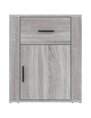 Comodino Grigio Sonoma 50x36x60 cm in Legno Multistrato
