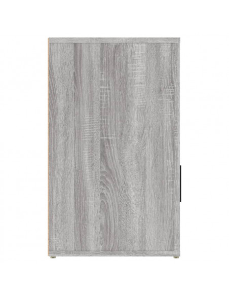 Comodino Grigio Sonoma 50x36x60 cm in Legno Multistrato