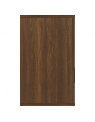 Comodino Rovere Marrone 50x36x60 cm Legno Multistrato