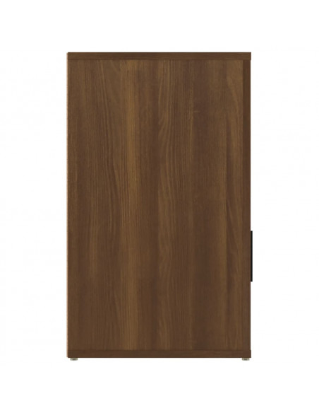 Comodino Rovere Marrone 50x36x60 cm Legno Multistrato