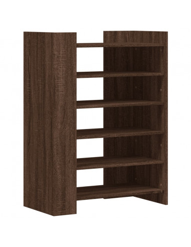 Scarpiera Rovere Marrone 74,5x37,5x100 cm in Legno Multistrato