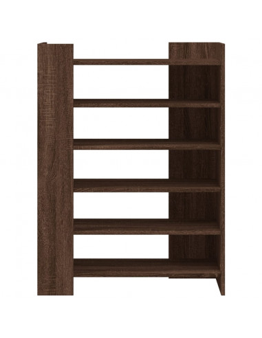 Scarpiera Rovere Marrone 74,5x37,5x100 cm in Legno Multistrato