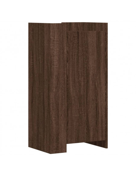 Scarpiera Rovere Marrone 52x37,5x100 cm in Legno Multistrato