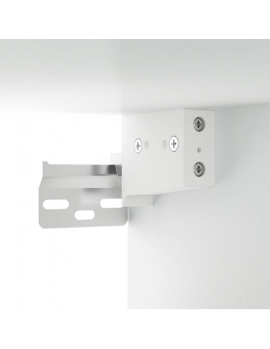 Comodini a Muro 2 pz Bianchi 50x36x47 cm