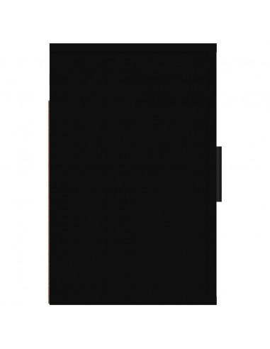 Comodini a Muro 2 pz Nero 50x30x47 cm