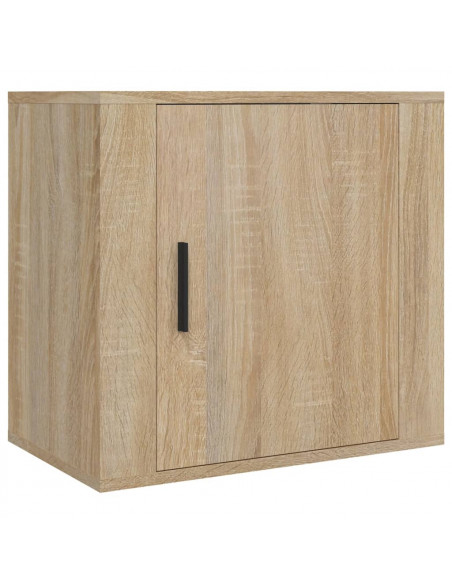 Comodino a Muro Rovere Sonoma 50x30x47 cm