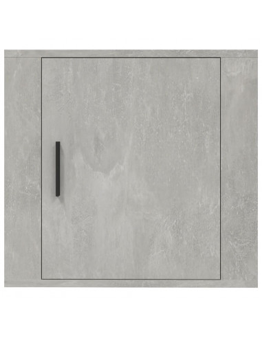 Comodino a Muro Grigio Cemento 50x30x47 cm