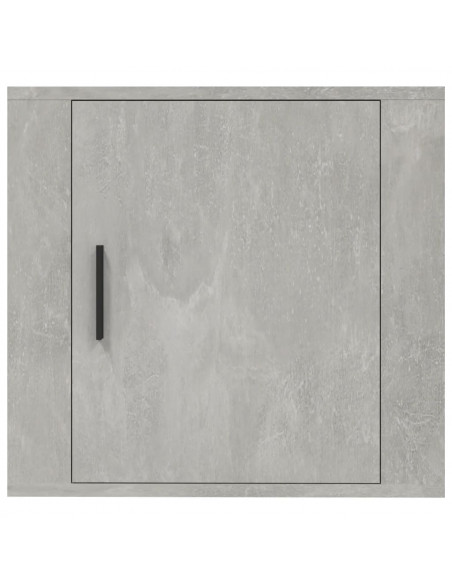 Comodino a Muro Grigio Cemento 50x30x47 cm