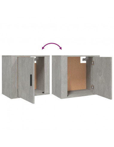 Comodini a Muro 2 pz Bianchi 50x30x47 cm