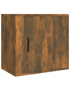 Comodino a Muro Rovere Fumo 50x30x47 cm 2