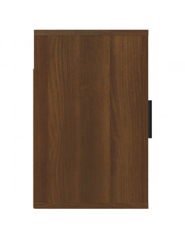 Comodini a Muro 2 pz Rovere Marrone 50x30x47 cm