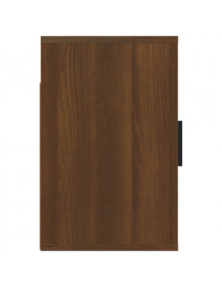 Comodini a Muro 2 pz Rovere Marrone 50x30x47 cm