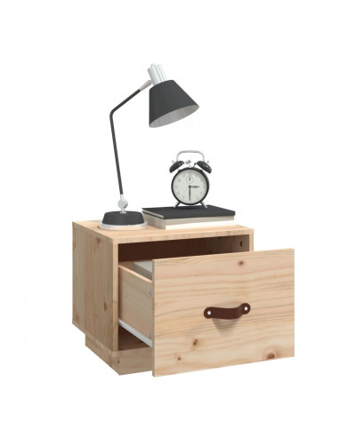 Comodini 2 pz 40x34x35 cm in Legno Massello di Pino