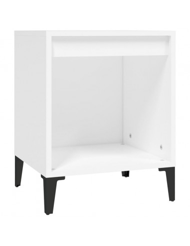 Comodini 2 pz in Bianco 40x35x50 cm