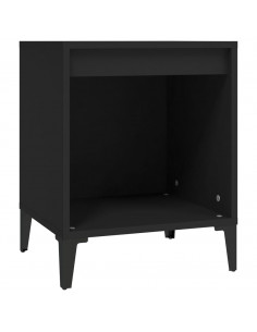 Comodino Nero 40x35x50 cm 2