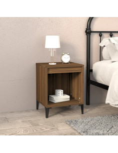 Comodini 2 pz Rovere Marrone 40x35x50 cm 2