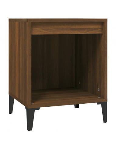 Comodini 2 pz Rovere Marrone 40x35x50 cm