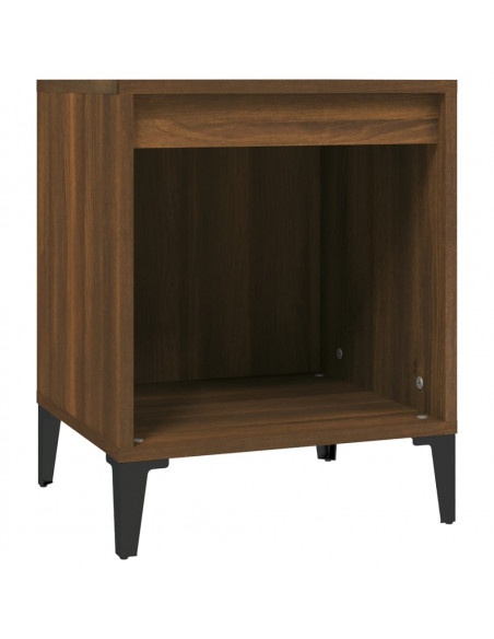 Comodini 2 pz Rovere Marrone 40x35x50 cm