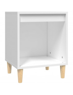 Comodino Bianco 40x35x50 cm in Legno Multistrato 2