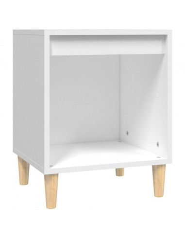 Comodino Bianco 40x35x50 cm in Legno Multistrato