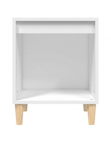 Comodino Bianco 40x35x50 cm in Legno Multistrato