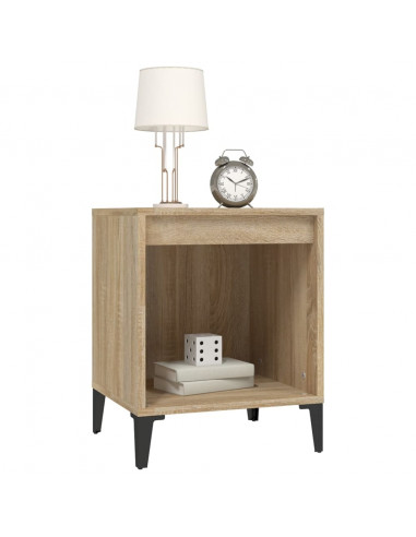 Comodini 2 pz Rovere Sonoma 40x35x50 cm