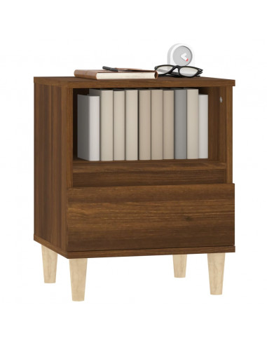 Comodini 2 pz Rovere Marrone 40x35x50 cm