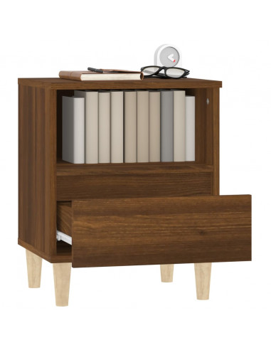 Comodini 2 pz Rovere Marrone 40x35x50 cm