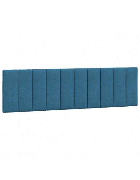 Letto con Materasso Blu 180x200 cm in Velluto