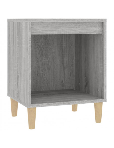 Comodino 2 pz Grigio Sonoma 40x35x50 cm