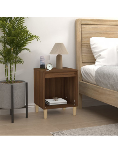 Comodini 2 pz Rovere Marrone 40x35x50 cm