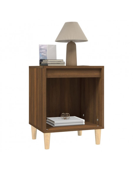Comodini 2 pz Rovere Marrone 40x35x50 cm
