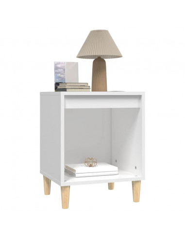 Comodini 2 pz in Bianco 40x35x50 cm