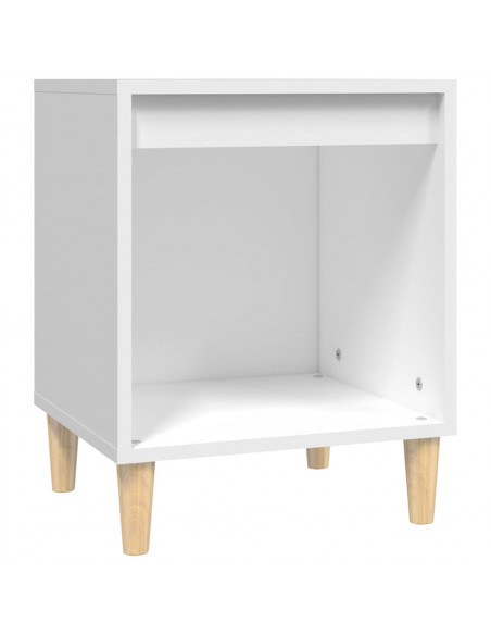 Comodini 2 pz in Bianco 40x35x50 cm