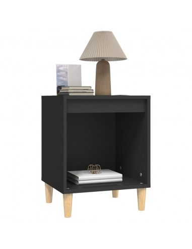 Comodini 2 pz Nero 40x35x50 cm