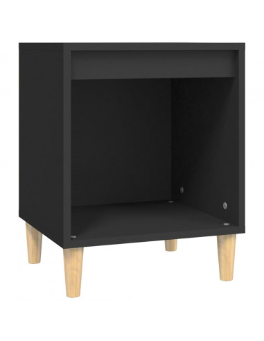 Comodini 2 pz Nero 40x35x50 cm