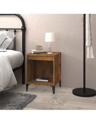 Comodino Rovere Fumo 40x35x50 cm