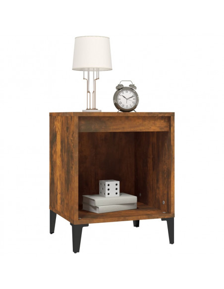 Comodino Rovere Fumo 40x35x50 cm