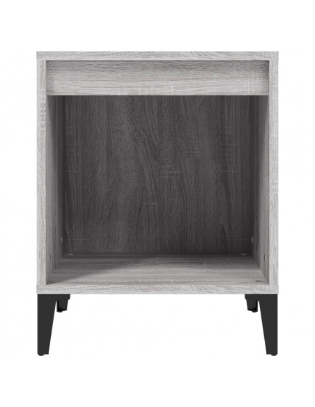 Comodino Grigio Sonoma 40x35x50 cm